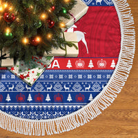 Samoa Christmas Tree Skirt Samoan Coat Of Arms Manuia Le Kirisimas - Wonder Print Shop