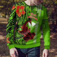 Personalised Hawaii Christmas Ugly Christmas Sweater Mele Kalikimaka Kakau Polynesian Shark Tattoo - Wonder Print Shop