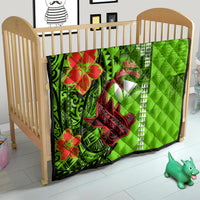 Personalised Hawaii Christmas Quilt Mele Kalikimaka Kakau Polynesian Shark Tattoo - Wonder Print Shop