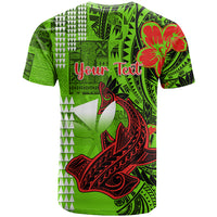 Personalised Hawaii Christmas T Shirt Mele Kalikimaka Kakau Polynesian Shark Tattoo - Wonder Print Shop