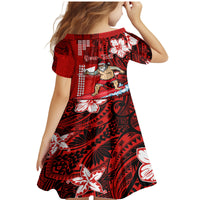 Personalised Hawaii Christmas Family Matching Mermaid Dress and Hawaiian Shirt Mele Kalikimaka Surfing Santa Claus - Wonder Print Shop