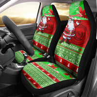 Personalised Hawaii Christmas Car Seat Cover Mele Kalikimaka Hawaiian Santa Tropical Vibes - Wonder Print Shop