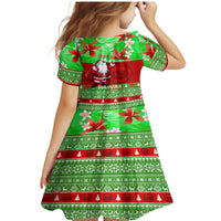 Personalised Hawaii Christmas Family Matching Mermaid Dress and Hawaiian Shirt Mele Kalikimaka Hawaiian Santa Tropical Vibes - Wonder Print Shop