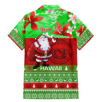 Personalised Hawaii Christmas Family Matching Mermaid Dress and Hawaiian Shirt Mele Kalikimaka Hawaiian Santa Tropical Vibes - Wonder Print Shop
