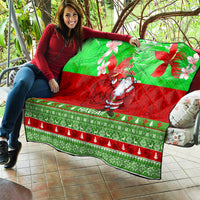 Personalised Hawaii Christmas Quilt Mele Kalikimaka Hawaiian Santa Tropical Vibes - Wonder Print Shop