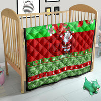 Personalised Hawaii Christmas Quilt Mele Kalikimaka Hawaiian Santa Tropical Vibes - Wonder Print Shop