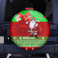 Personalised Hawaii Christmas Spare Tire Cover Mele Kalikimaka Hawaiian Santa Tropical Vibes - Wonder Print Shop