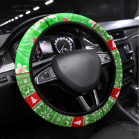 Hawaii Christmas Steering Wheel Cover Mele Kalikimaka Hawaiian Santa Tropical Vibes - Wonder Print Shop