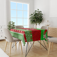 Personalised Hawaii Christmas Tablecloth Mele Kalikimaka Hawaiian Santa Tropical Vibes - Wonder Print Shop