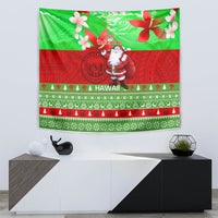 Personalised Hawaii Christmas Tapestry Mele Kalikimaka Hawaiian Santa Tropical Vibes - Wonder Print Shop