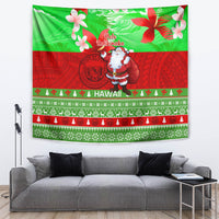 Personalised Hawaii Christmas Tapestry Mele Kalikimaka Hawaiian Santa Tropical Vibes - Wonder Print Shop