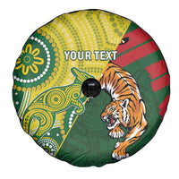 Custom Bangladesh And Australia Cricket Spare Tire Cover Kangaroo Tiger Together - Wonder Print Shop