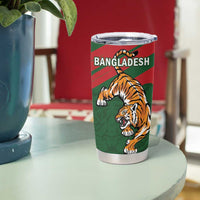 Bangladesh And Australia Cricket Tumbler Cup Kangaroo Tiger Together - Wonder Print Shop