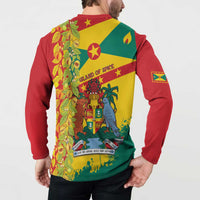 Grenada Button Sweatshirt Gwenad Nutmeg Island of Spice - Wonder Print Shop
