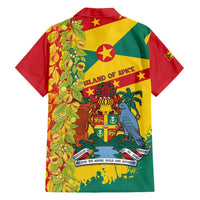 Grenada Family Matching Off Shoulder Short Dress and Hawaiian Shirt Gwenad Nutmeg Island of Spice - Wonder Print Shop