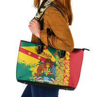 Grenada Leather Tote Bag Gwenad Nutmeg Island of Spice - Wonder Print Shop