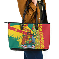 Grenada Leather Tote Bag Gwenad Nutmeg Island of Spice - Wonder Print Shop