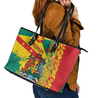Grenada Leather Tote Bag Gwenad Nutmeg Island of Spice - Wonder Print Shop
