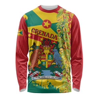 Grenada Long Sleeve Shirt Gwenad Nutmeg Island of Spice - Wonder Print Shop