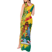 Grenada Tank Maxi Dress Gwenad Nutmeg Island of Spice - Wonder Print Shop