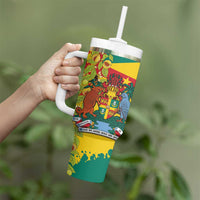 Grenada Tumbler With Handle Gwenad Nutmeg Island of Spice - Wonder Print Shop