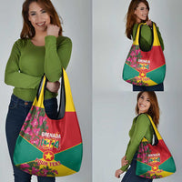 Grenada 1974 Grocery Bag Gwenad Map With Bougainvillea - Flag Color