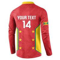 Custom Grenada Cricket Button Sweatshirt 2025 Sporty Style - Wonder Print Shop