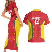 Custom Grenada Cricket Couples Matching Short Sleeve Bodycon Dress and Hawaiian Shirt 2025 Sporty Style - Wonder Print Shop