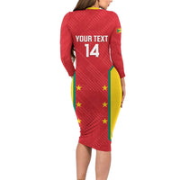 Custom Grenada Cricket Family Matching Long Sleeve Bodycon Dress and Hawaiian Shirt 2025 Sporty Style - Wonder Print Shop