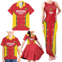 Custom Grenada Cricket Family Matching Tank Maxi Dress and Hawaiian Shirt 2025 Sporty Style - Wonder Print Shop