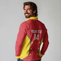Custom Grenada Cricket Long Sleeve Polo Shirt 2025 Sporty Style - Wonder Print Shop