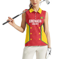 Custom Grenada Cricket Women Sleeveless Polo Shirt 2025 Sporty Style - Wonder Print Shop