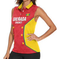 Custom Grenada Cricket Women Sleeveless Polo Shirt 2025 Sporty Style - Wonder Print Shop