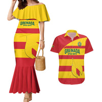 Custom Grenada Football Couples Matching Mermaid Dress and Hawaiian Shirt Go Spice Boys - Wonder Print Shop