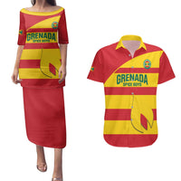 Custom Grenada Football Couples Matching Puletasi and Hawaiian Shirt Go Spice Boys - Wonder Print Shop