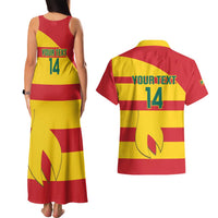 Custom Grenada Football Couples Matching Tank Maxi Dress and Hawaiian Shirt Go Spice Boys - Wonder Print Shop