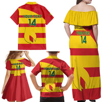 Custom Grenada Football Family Matching Off Shoulder Maxi Dress and Hawaiian Shirt Go Spice Boys - Wonder Print Shop