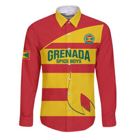 Custom Grenada Football Family Matching Off Shoulder Maxi Dress and Hawaiian Shirt Go Spice Boys - Wonder Print Shop