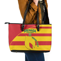 Custom Grenada Football Leather Tote Bag Go Spice Boys - Wonder Print Shop