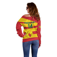Custom Grenada Football Off Shoulder Sweater Go Spice Boys - Wonder Print Shop
