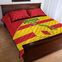 Custom Grenada Football Quilt Bed Set Go Spice Boys - Wonder Print Shop