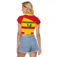 Custom Grenada Football Raglan Cropped T Shirt Go Spice Boys - Wonder Print Shop