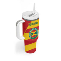 Custom Grenada Football Tumbler With Handle Go Spice Boys - Wonder Print Shop