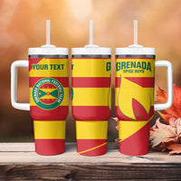 Custom Grenada Football Tumbler With Handle Go Spice Boys - Wonder Print Shop
