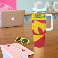 Custom Grenada Football Tumbler With Handle Go Spice Boys - Wonder Print Shop