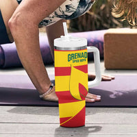 Custom Grenada Football Tumbler With Handle Go Spice Boys - Wonder Print Shop