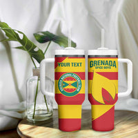 Custom Grenada Football Tumbler With Handle Go Spice Boys - Wonder Print Shop