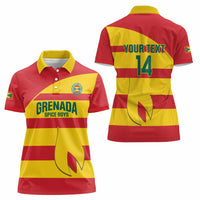 Custom Grenada Football Women Polo Shirt Go Spice Boys - Wonder Print Shop