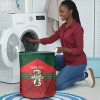 Personalized Morocco Football Laundry Basket 2026 Come On Atlas Lions - Wonder Print Shop