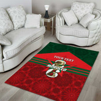 Personalized Morocco Football Area Rug 2026 Come On Atlas Lions - Wonder Print Shop